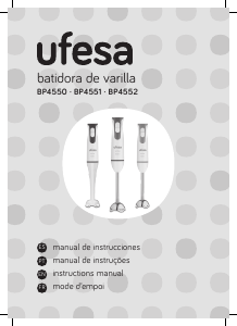 Manual de uso Ufesa BP4551 Batidora de mano
