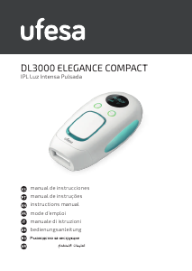Manual Ufesa DL3000 Elegance Compact Sistema de depilação por luz pulsada