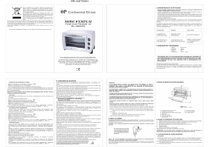 Mode d’emploi Continental Edison CEDISONEO04777 Four