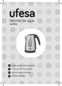 Manual de uso Ufesa HA7910 Hervidor