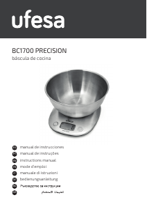 Наръчник Ufesa BC1700 Precision Кухненска везна
