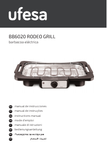 Mode d’emploi Ufesa BB6020 Rodeo Gril de table