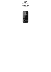 Mode d’emploi Continental Edison CEBMP34 Lecteur Mp3