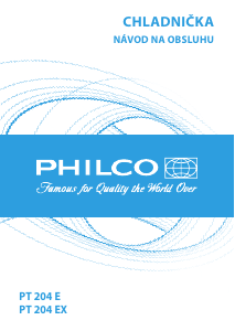 Návod Philco PT 204 EX Chladnička s mrazničkou