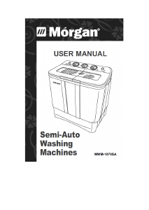 Handleiding Morgan MWM-1070SA Wasmachine