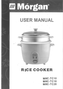 Manual Morgan MRC-TC18 Rice Cooker