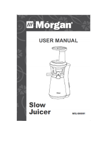 Manual Morgan MSJ-B6001 Juicer