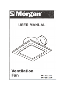 Manual Morgan MVF-CA12XW Fan
