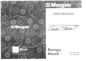 Manual Morgan MCH-NB176MF Cooker Hood