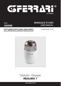 Manuale G3 Ferrari G20006 Realmix 7 Tritatutto