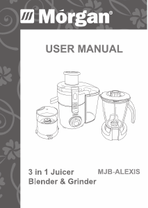 Manual Morgan MJB-ALEXIS Blender