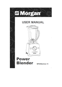 Manual Morgan MPB-Maximus 15 Blender