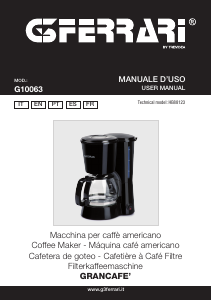 Manual G3 Ferrari G10063 Grancafe Máquina de café