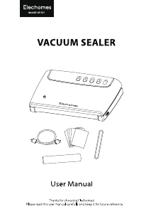 Manual Elechomes UM1501 Vacuum Sealer