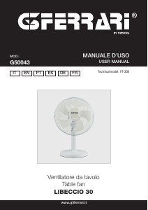 Manual G3 Ferrari G50043 Libeccio 30 Ventilador