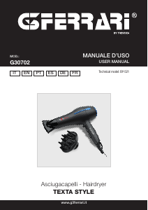 Manual de uso G3 Ferrari G30702 Texta Style Secador de pelo