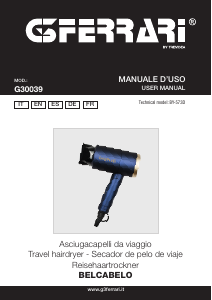 Manual G3 Ferrari G30039 Belcabelo Hair Dryer