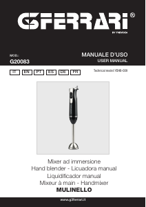 Manual G3 Ferrari G20083 Mulinello Hand Blender