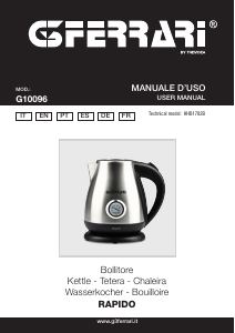 Manual G3 Ferrari G10096 Rapido Kettle