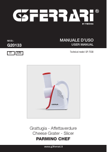 Manual G3 Ferrari G20133 Parmino Chef Spiralizer