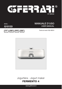 Manual G3 Ferrari G10133 Fermento 4 Yoghurt Maker