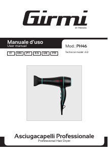 Manual Girmi PH4604 Hair Dryer