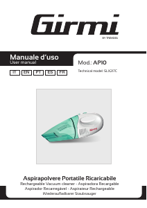 Manual Girmi AP1000 Handheld Vacuum