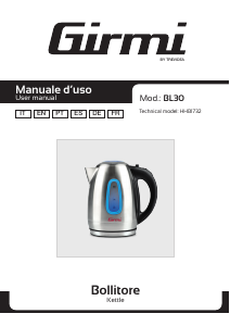 Manual Girmi BL3000 Kettle