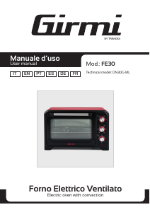 Manual Girmi FE3000 Forno