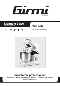Manual Girmi IM3000 Stand Mixer