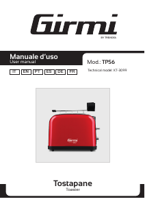 Manual Girmi TP5606 Toaster