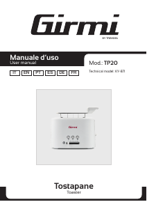 Manual Girmi TP2001 Toaster