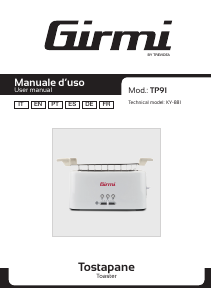 Manual Girmi TP9101 Toaster