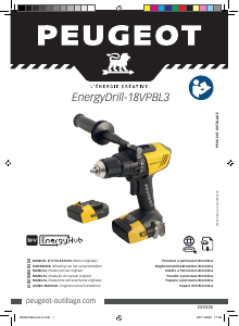 Manuale Peugeot ENERGYDRILL-18VPBL3 Trapano avvitatore