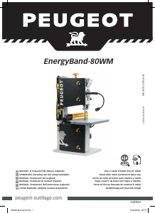 Manual de uso Peugeot ENERGYBAND-80WM Sierra de cinta