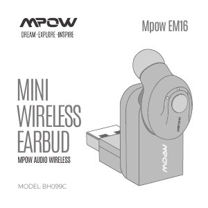 Manual de uso MPOW BH099C EM16 Auriculares