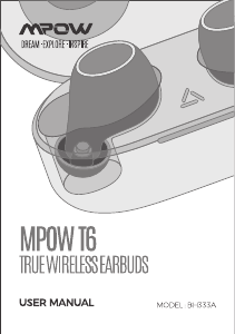 Mode d’emploi MPOW BH333A T6 Casque