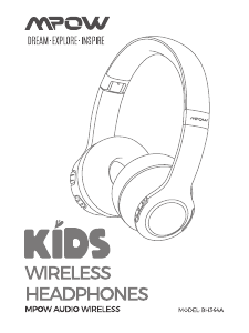 Manual de uso MPOW BH364A Kids Auriculares
