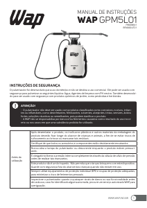 Manual WAP GPM5L01 Pulverizador para jardim