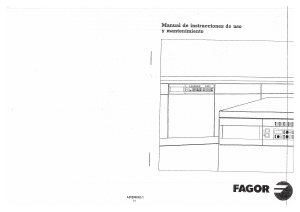 Manual de uso Fagor LFC-2000 DW Lavadora