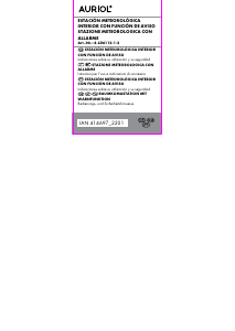 Manual Auriol IAN 414697 Estação meteorológica