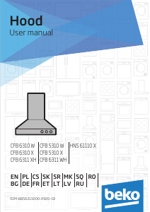 Mode d’emploi BEKO CFB 6310 W Hotte aspirante