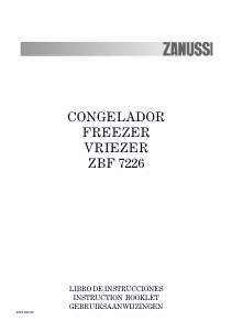 Bruksanvisning Zanussi ZBF 7226 Frys