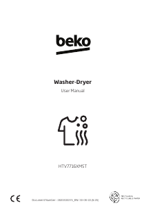 Handleiding BEKO HTV7716XMST Was-droog combinatie