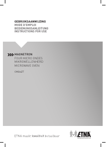 Handleiding ETNA CM244ZT Magnetron