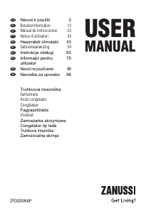 Instrukcja Zanussi ZFC 620 WAP Zamrażarka