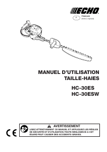 Mode d’emploi Echo HC-30ES Taille-haies