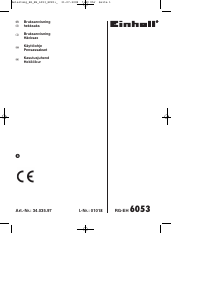 Kasutusjuhend Einhell RG-EH 6053 Hekilõikur