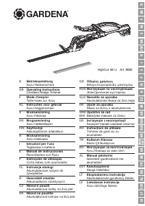 Manual Gardena HighCut 48-Li Trimmer de gard viu