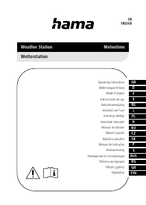 Manuale Hama 00186369 Meteotime Stazione meteorologica